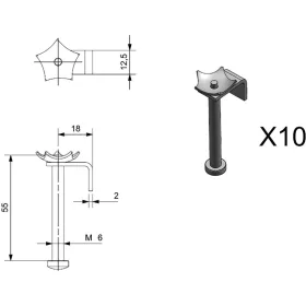 REGINOX rögzítő bilincsek Z1210