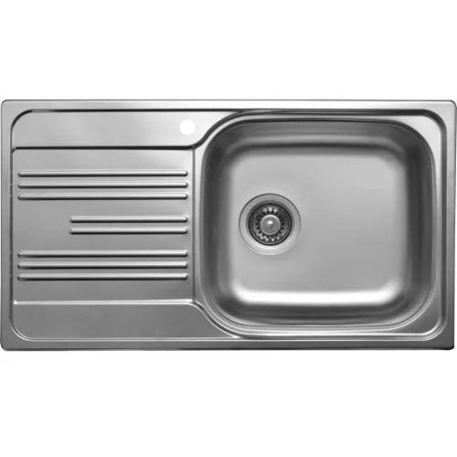 SOLIDO beépíthető mosogató EC 198 780 x 435 mm balos csepptálca rozsdamentes