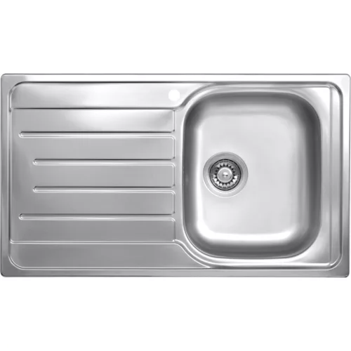 SOLIDO beépített mosogató EC 320 860 x 500 mm balos csepptálca rozsdamentes