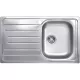 SOLIDO beépített mosogató EC 320 860 x 500 mm balos csepptálca rozsdamentes