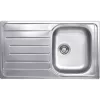 SOLIDO beépített mosogató EC 320 860 x 500 mm balos csepptálca rozsdamentes