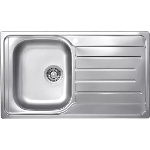 SOLIDO beépített mosogató EC 320 860 x 500 mm jobbos csepptálca rozsdamentes