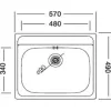 SOLIDO beépíthető mosogató Triton EX327rozsdamentes S-701-K-