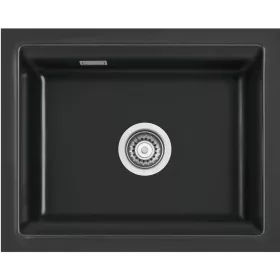   SYSTEMCERAM aláépíthető- mosogató Kara 50Ug Nero Excenter