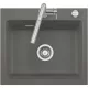 SYSTEMCERAM beépíthető mosogató Kara 57 575 x 510 mm ą15% Lava Excenter