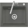SYSTEMCERAM beépíthető mosogató Kara 57 575 x 510 mm ą15% Lava Excenter