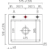 SYSTEMCERAM beépíthető mosogató Kara 57 575 x 510 mm ą15% Lava Excenter