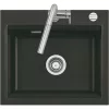 SYSTEMCERAM beépíthető mosogató Kara 57 575 x 510 mm ą15% Nigra Excenter
