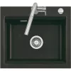 SYSTEMCERAM beépíthető mosogató Kara 57 575 x 510 mm ą15% Nigra Excenter