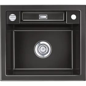   SYSTEMCERAM beépíthető mosogató Bela 57 575 x 510 mm ą15% megfordítható Nero