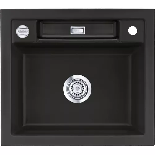 SYSTEMCERAM beépíthető mosogató Bela 57 575 x 510 mm ą15% megfordítható Nigra