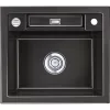 SYSTEMCERAM beép. mosogató Bela 57 575 x 510 mm megfordítható Nero exc.
