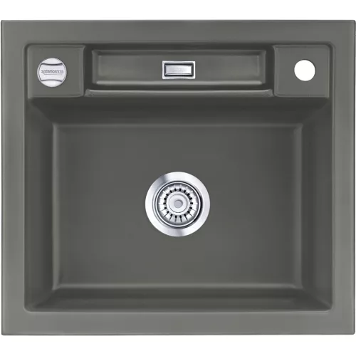 SYSTEMCERAM beép. mosogató Bela 57 575 x 510 mm megfordítható Lava exc.