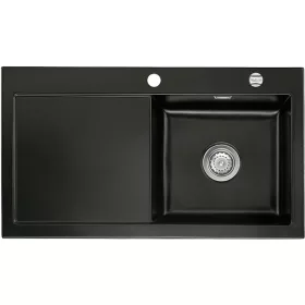   SYSTEMCERAM beép. mosogató Mera 90 900 x 510 mm ą15% balos cseppt. Nigra