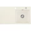SYSTEMCERAM beép.mosogató Mera 90 900 x 510 mm ą15% bal cseppt. Magnólia exc.