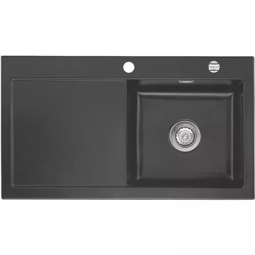 SYSTEMCERAM beép. mosogató Mera 90 900 x 510 mm ą15% balos cseppt. Pala exc.