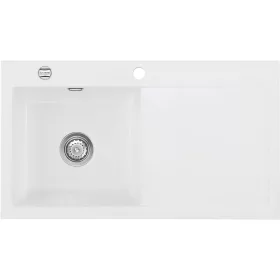   SYSTEMCERAM beépíthető mosogató Mera 90 900 x 510 mm jobbos csepptálca Polar