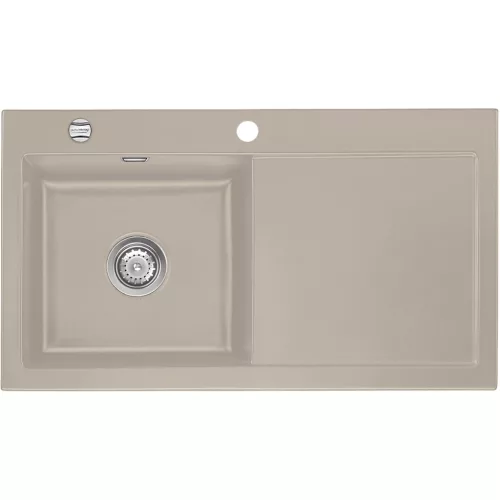 SYSTEMCERAM beépíthető mosogató Mera 90 900 x 510 mm jobbos csepptálca Fango