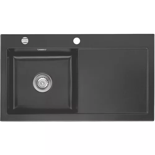 SYSTEMCERAM beépíthető mosogató Mera 90 900 x 510 mm jobbos csepptálca Pala