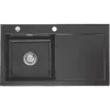 SYSTEMCERAM beépíthető mosogató Mera 90 900 x 510 mm jobbos csepptálca Pala