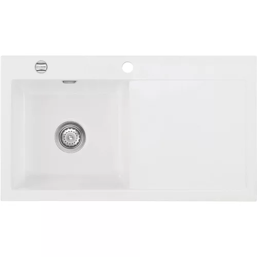 SYSTEMCERAM beép. mosogató Mera 90 900 x 510 mm jobbos cseppt. Polar exc.