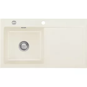   SYSTEMCERAM beép. mosogató Mera 90 900 x 510 mm jobbos cseppt. Jázmin exc.