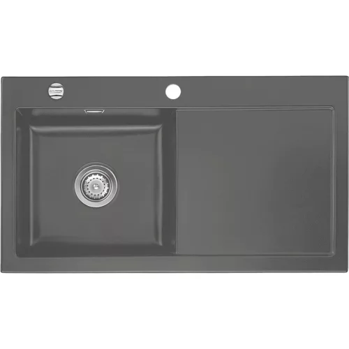 SYSTEMCERAM beép. mosogató Mera 90 900 x 510 mm jobbos cseppt. Lava exc.