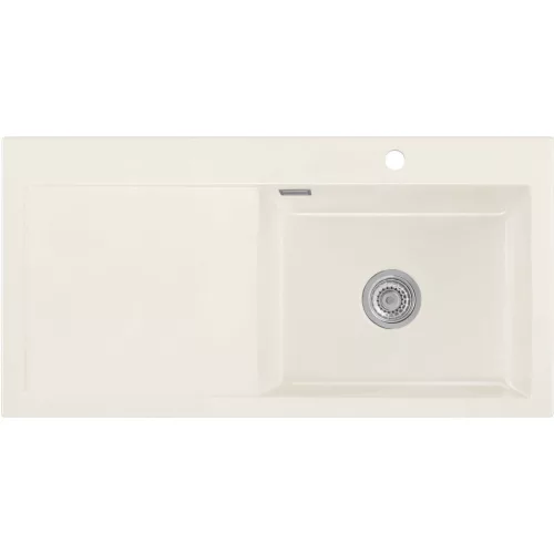 SYSTEMCERAM beép. mosogató Mera 100 SL 1000 x 510 mm balos cseppt. Magnólia
