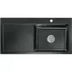 SYSTEMCERAM beép. mosogató Mera 100 SL 1000 x 510 mm balos cseppt. Nero