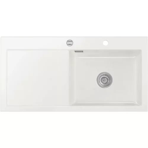 SYSTEMCERAM beép.mosogató Mera 100 SL 1000 x 510 mm bal cseppt. Grönland exc.