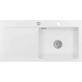   SYSTEMCERAM beép. mosogató Mera 100 SL 1000 x 510 mm balos cseppt. Polar exc.