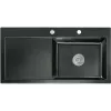 SYSTEMCERAM beép. mosogató Mera 100 SL 1000 x 510 mm balos cseppt. Nero exc.