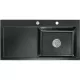 SYSTEMCERAM beép. mosogató Mera 100 SL 1000 x 510 mm balos cseppt. Nero exc.