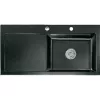SYSTEMCERAM beép. mosogató Mera 100 SL 1000 x 510 mm balos cseppt. Nero exc.