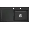 SYSTEMCERAM beép. mosogató Mera 100 SL 1000 x 510 mm balos cseppt. Nigra exc.