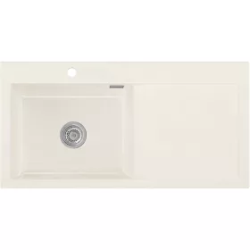   SYSTEMCERAM beép. mosogató Mera 100 SL 1000 x 510 mm jobbos cseppt. Magnólia
