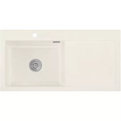 SYSTEMCERAM beép. mosogató Mera 100 SL 1000 x 510 mm jobbos cseppt. Magnólia