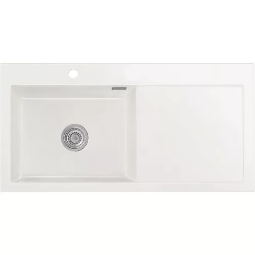 SYSTEMCERAM beép. mosogató Mera 100 SL 1000 x 510 mm jobbos cseppt. Grönland
