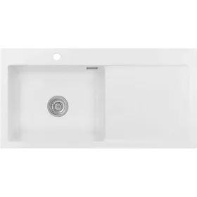   SYSTEMCERAM beép. mosogató Mera 100 SL 1000 x 510 mm jobbos cseppt. Polar