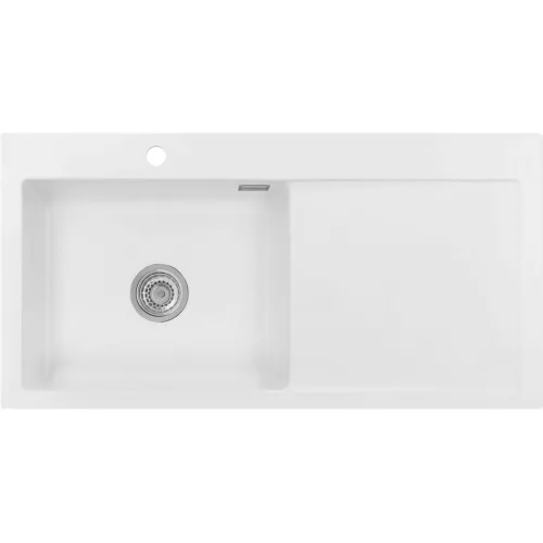 SYSTEMCERAM beép. mosogató Mera 100 SL 1000 x 510 mm jobbos cseppt. Polar