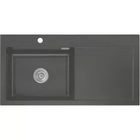   SYSTEMCERAM beép. mosogató Mera 100 SL 1000 x 510 mm jobbos cseppt. Lava