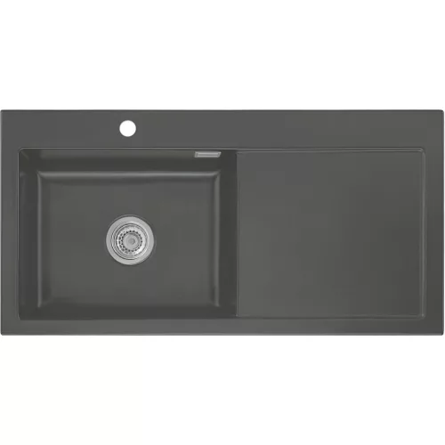 SYSTEMCERAM beép. mosogató Mera 100 SL 1000 x 510 mm jobbos cseppt. Lava