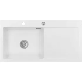   SYSTEMCERAM beép. mosogató Mera 100 SL 1000 x 510 mm jobbos cseppt. Polar exc.
