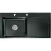 SYSTEMCERAM beép. mosogató Mera 100 SL 1000 x 510 mm jobbos cseppt. Nero exc.