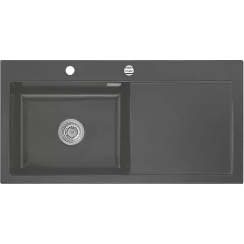 SYSTEMCERAM beép. mosogató Mera 100 SL 1000 x 510 mm jobbos cseppt. Lava exc.