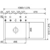SYSTEMCERAM beép. mosogató Mera 100 SL 1000 x 510 mm jobbos cseppt. Lava exc.