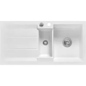   SYSTEMCERAM beépíthető mosogató Genea 100 1000 x 510 mm ą15% megford. Polar