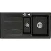 SYSTEMCERAM beépíthető mosogató Genea 100 1000 x 510 mm ą15% megford. Nigra