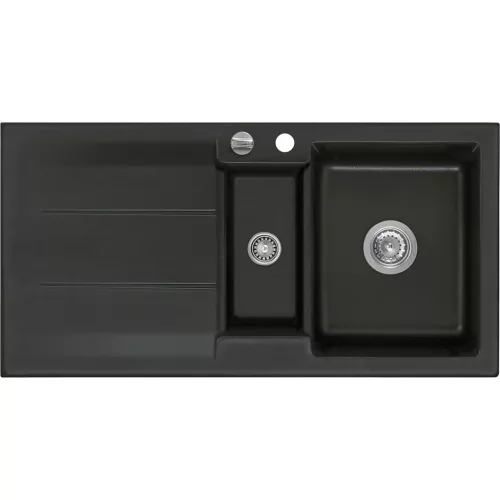 SYSTEMCERAM beép. mosogató Genea 100 1000 x 510 mm ą15% megford. Nigra exc.