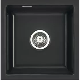   SYSTEMCERAM szintbe építhető mosogató Mera 46 F/o Excenter Nero